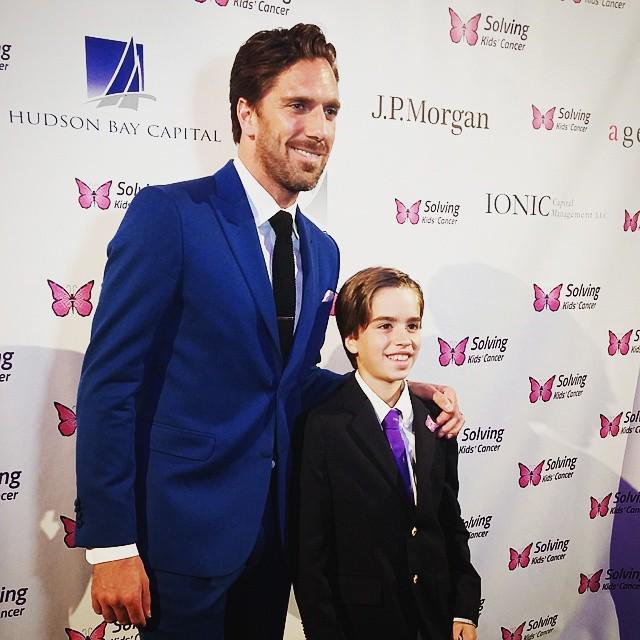 DHI_Inc's tweet photo. Too cute! NY Ranger #HenrikLundqvist is here tonight. #solvingkidscancer #springcelebration2015 #nyrangers #hockey http://t.co/EN37FURPsh