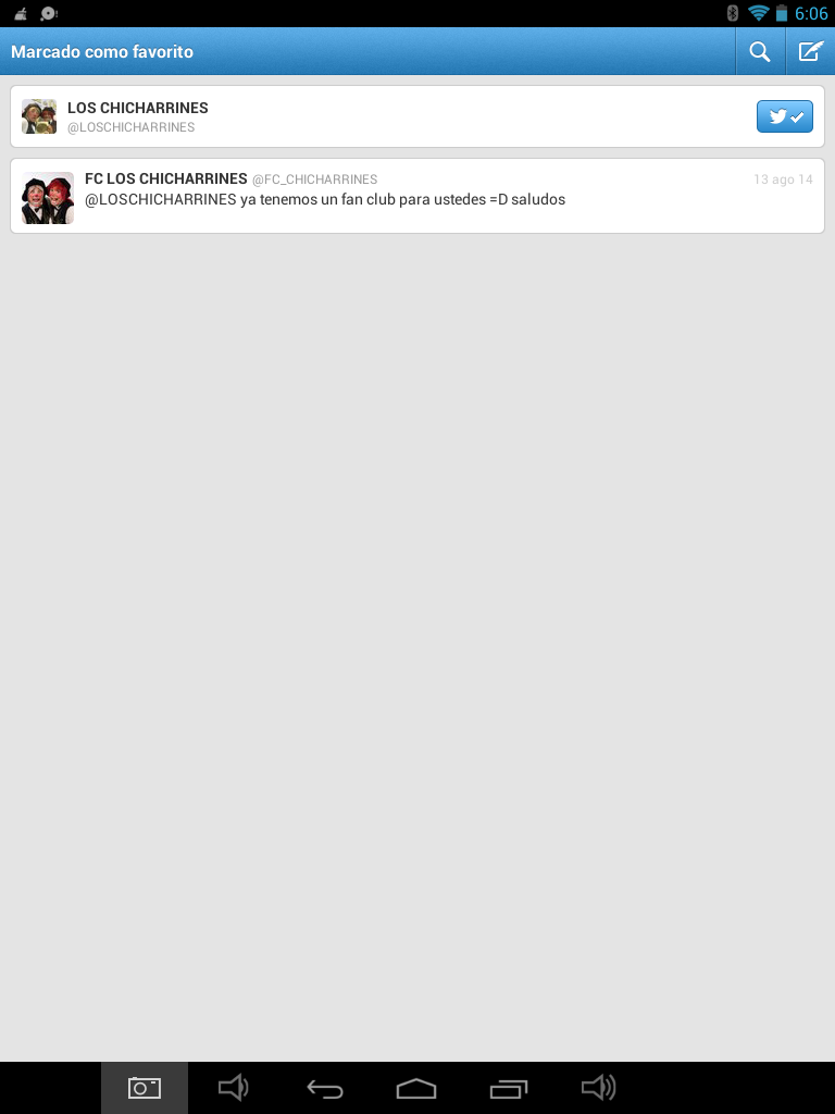 FC_CHICHARRINES's tweet photo. Para que vean que los Chicharrines saben de nuestro fan club 
MARCADO COMO FAVORITO POR ELLOS #Amamosaloschicharrines http://t.co/3VGSP08znd