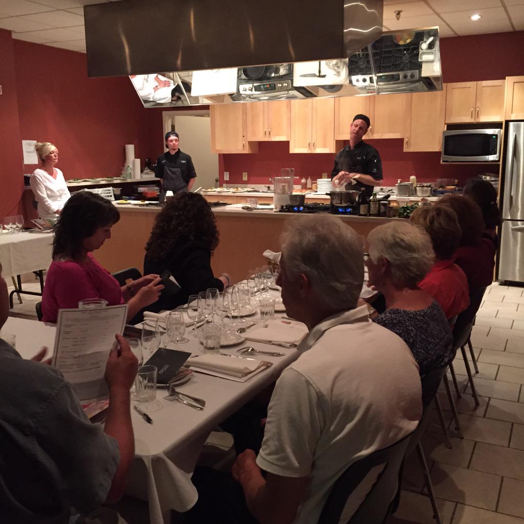 Our chef Josh leading the <a href="/gocooking/">Silvija Pattar</a> with <a href="/TheSpec/">Hamilton Spectator</a> tonight! #hamont #cooking