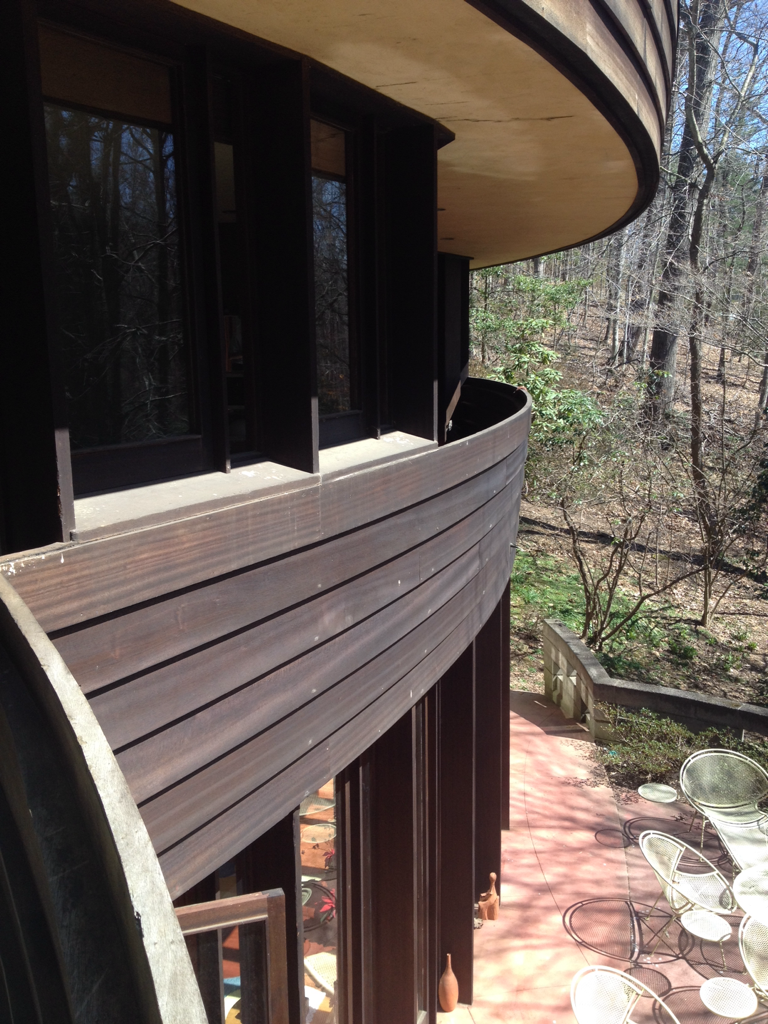 Remembrances of our tour of the Robert Llewellyn Wright House in Bethesda,  on Frank Lloyd Wright's birthday., image size:768x1024