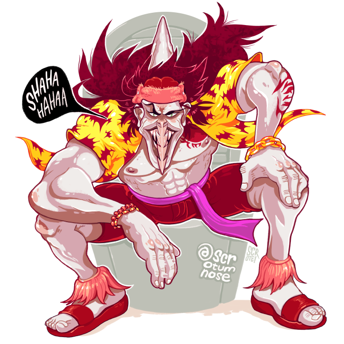 scrotumnose's tweet photo. ive been sitting on this for like, a year but it's FINALLY done! ARLONG for @Viruul 's #OnePieceCollab !!!! http://t.co/sHg6jwd4VJ