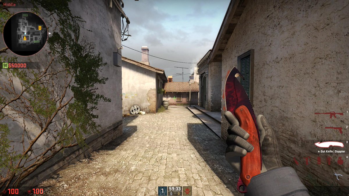 AnomalyCS's tweet image. Follow and RT for a chance to win this Factory New Gut Knife Doppler! Winner will be picked Sunday 6/14!