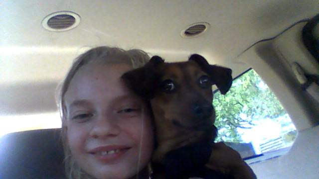 janetkcooley's tweet photo. just got back from Edmore saw my casein and jumped on the trampleline and played horseshoes with her and we had a dog http://t.co/qLtkZiRQhS