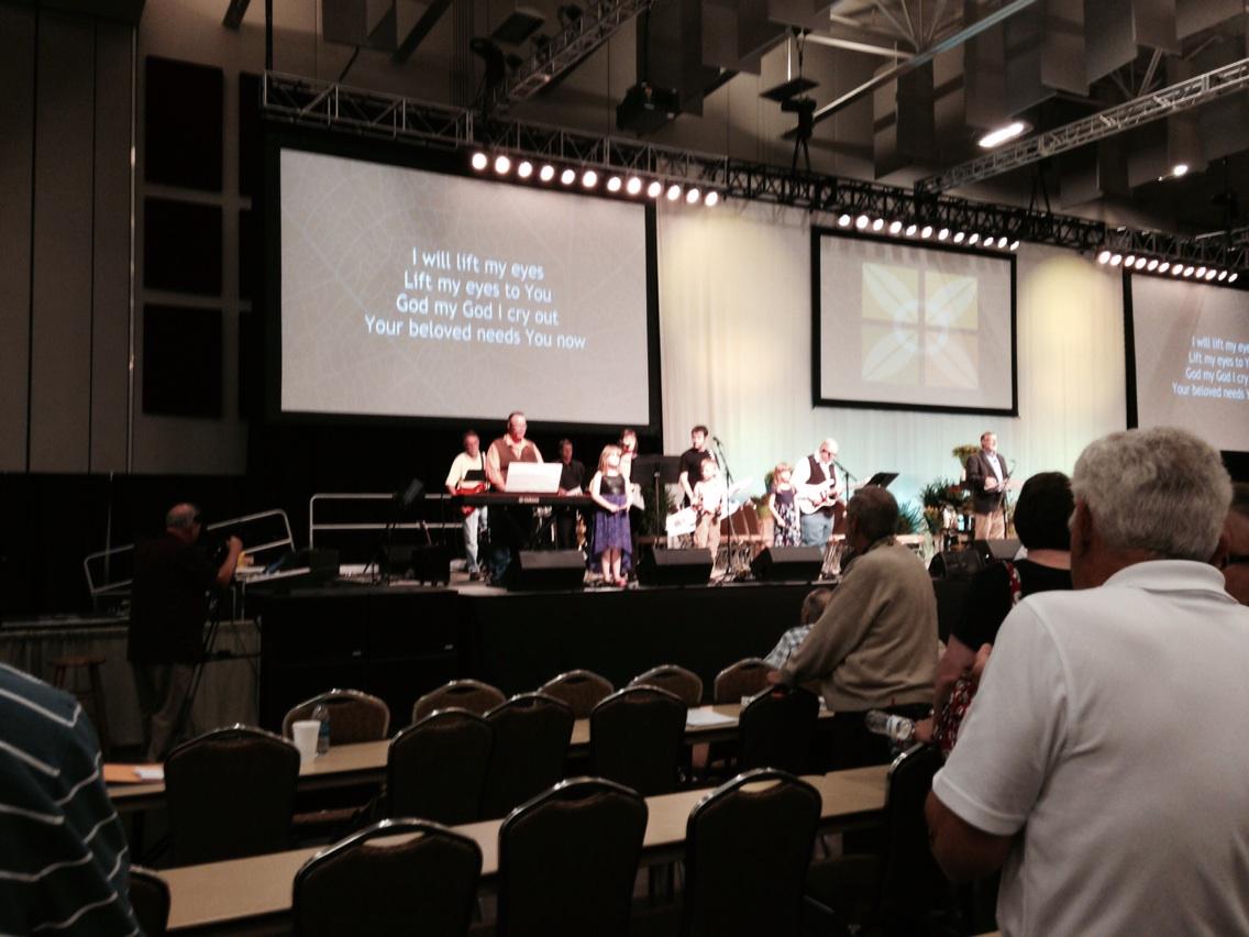 REMaggard's tweet photo. RBUMC Praise Band playing as members move to their new appointments. Terry & I are grateful to be returning. #moac15 http://t.co/inKP68iZm4