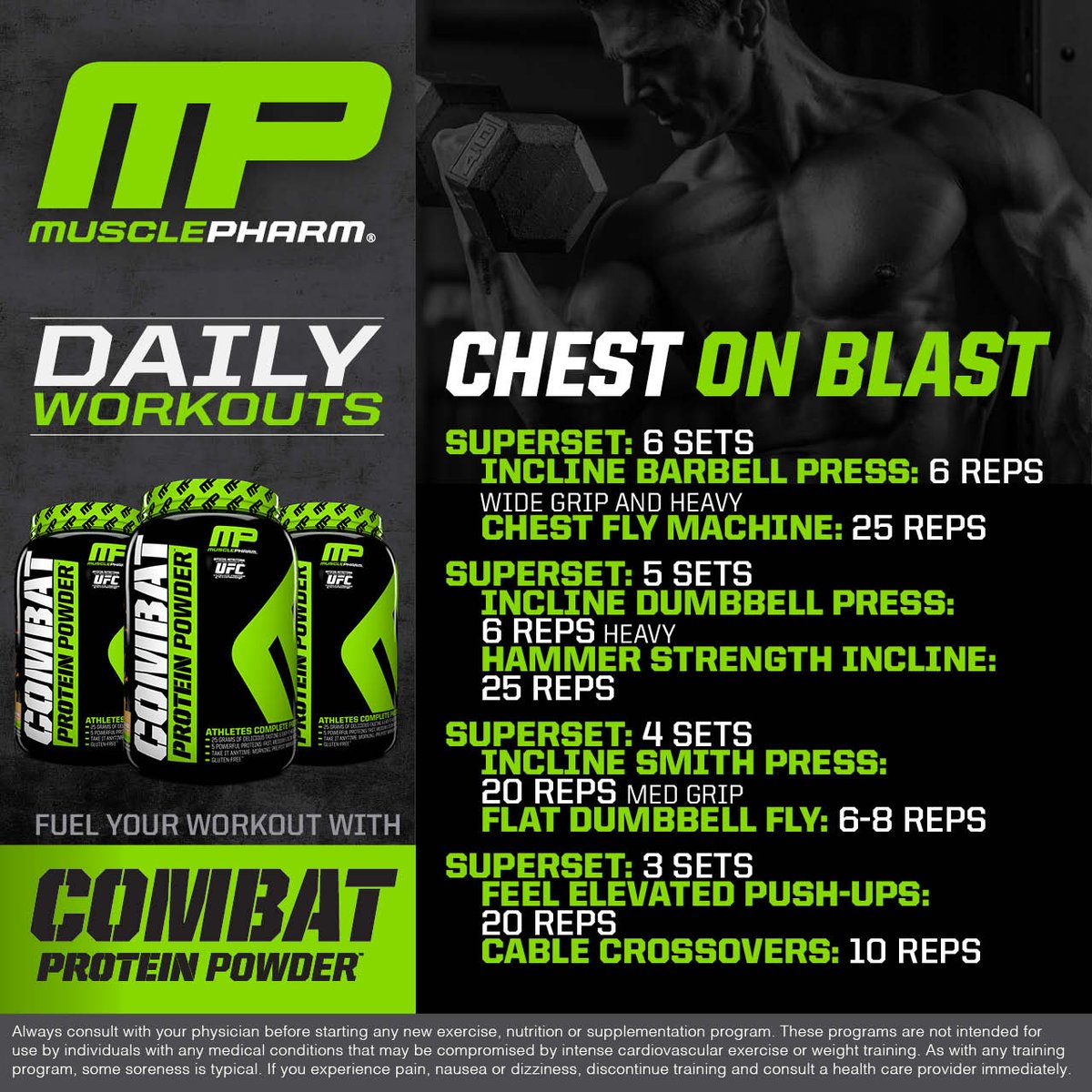Musclepharm Workouts Chest Blog Dandk