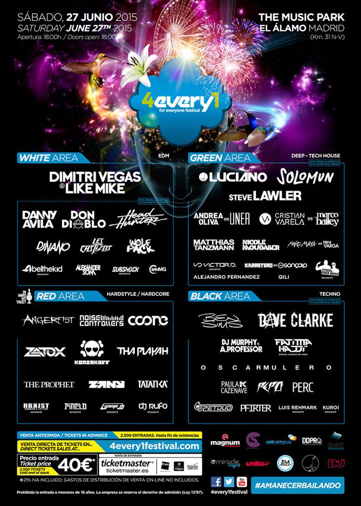 Music4deejays's tweet photo. Este año vamos a estar al pie del cañon para contaros todo lo que pasa en @4every1Festival! > http://t.co/rh8uTpcTMh http://t.co/bwTJ39Hdoj