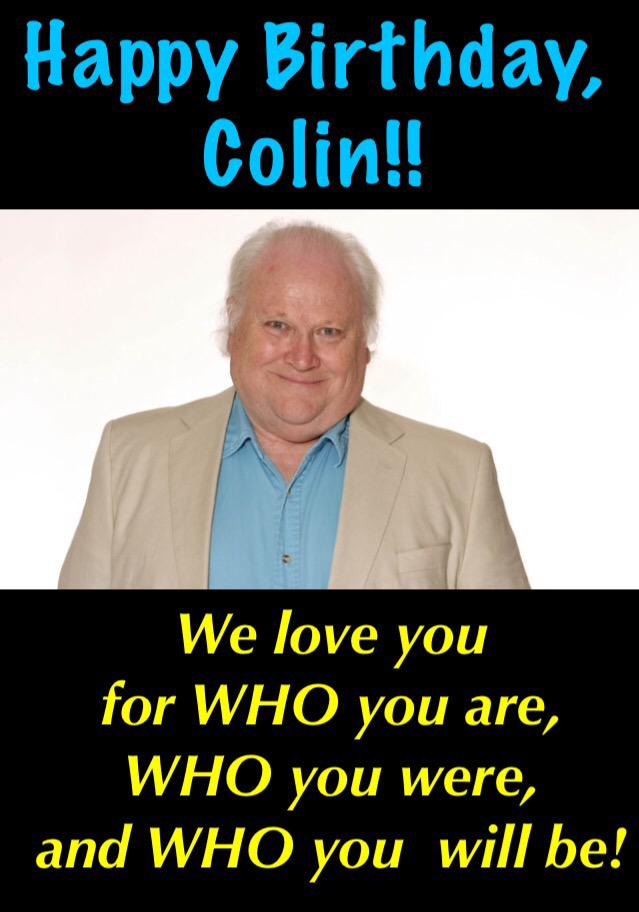 . Happy Birthday, to Colin Baker, the Sixth 