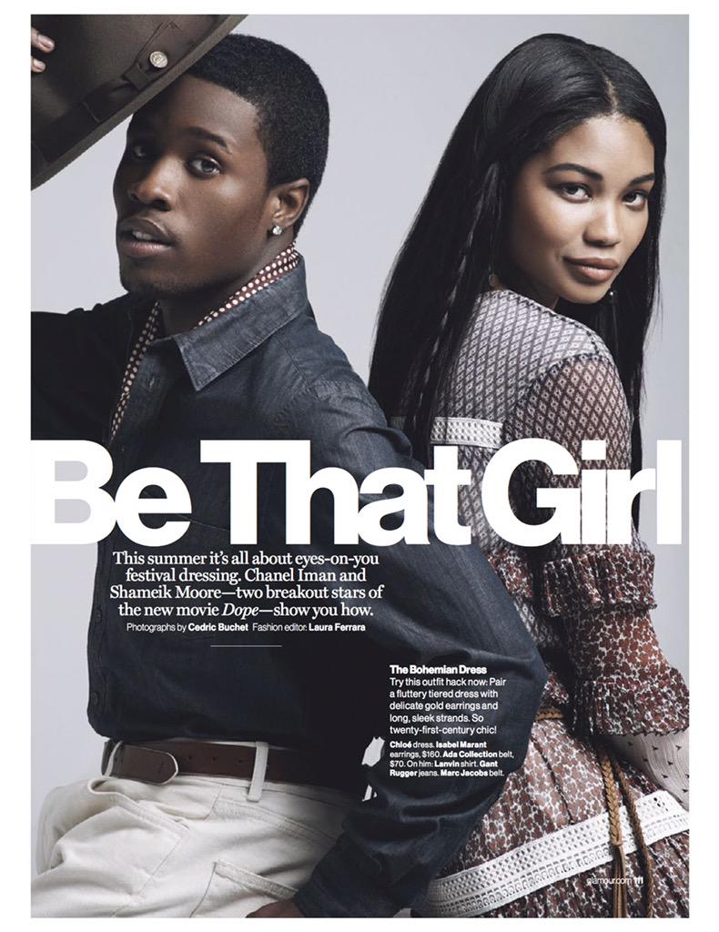 Shameik Moore on Twitter: "6 page spread with @chaneliman in