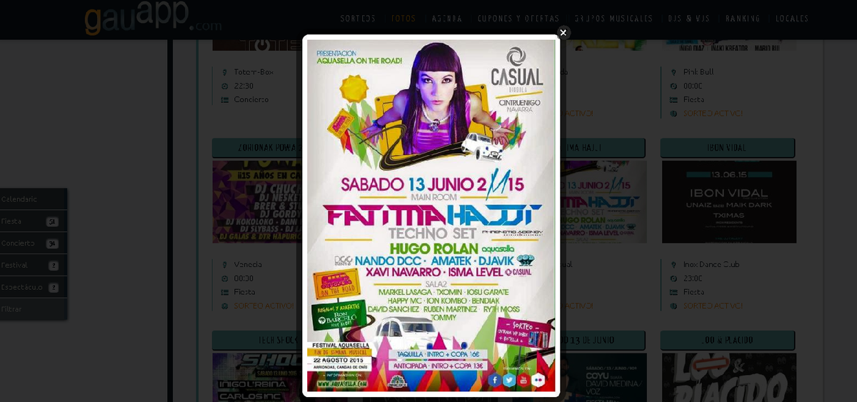 gauapp's tweet photo. Sorteamos 3 entradas para ver a @fatimahajji @nandodcc #DJavik #HugoRolan en @Casualclub1 el sábado! RT&amp;FOLLOW! http://t.co/XkEhDfPO01