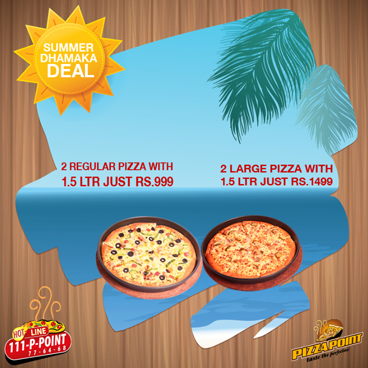 pizzapointpk's tweet photo. #SummerDhamakaDeal available at #PizzaPoint. http://t.co/cBbMfuTKHH