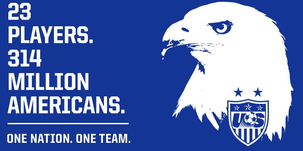 USWNT's tweet photo. 2.5 hours out from kickoff. This design will be in the #USWNT locker room in Winnipeg tonight. We are #1N1T. http://t.co/BIjBWMr4qO