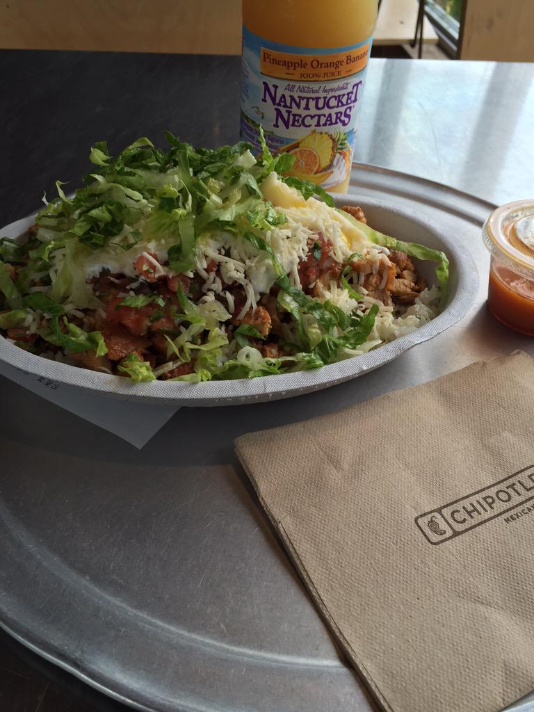 Another solid workout and now the feast! <a href="/ChipotleTweets/">Chipotle</a>