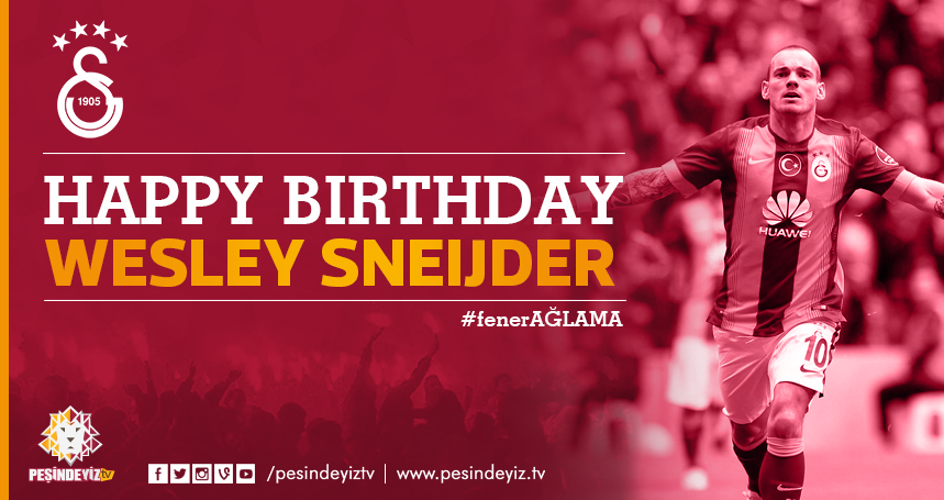 Happy Birthday Wesley Sneijder yi ki Do dun Wesley Sneijder  
