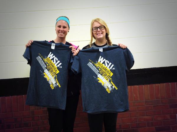 WSUSportProgram's tweet photo. Friends that play Intramural Sports together, stick together! Happy #NationalBestFriendsDay everyone #ItsForTheShirt http://t.co/M3Eo0oyZLV