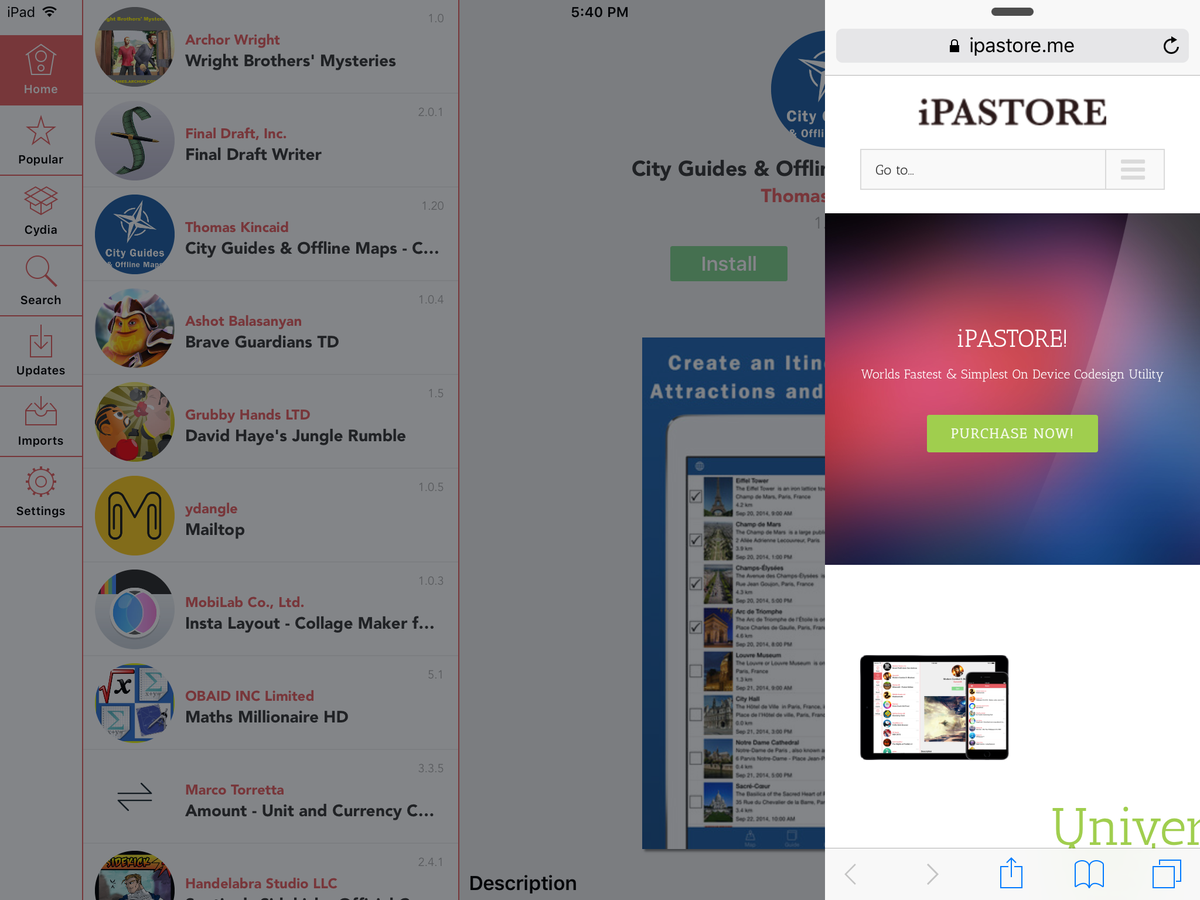 ipast0re's tweet image. #iPASTORE works flawlessly on iOS9, so does Moviebox! @moviebox_app 
Split screen looks really awesome!!
#iOS9