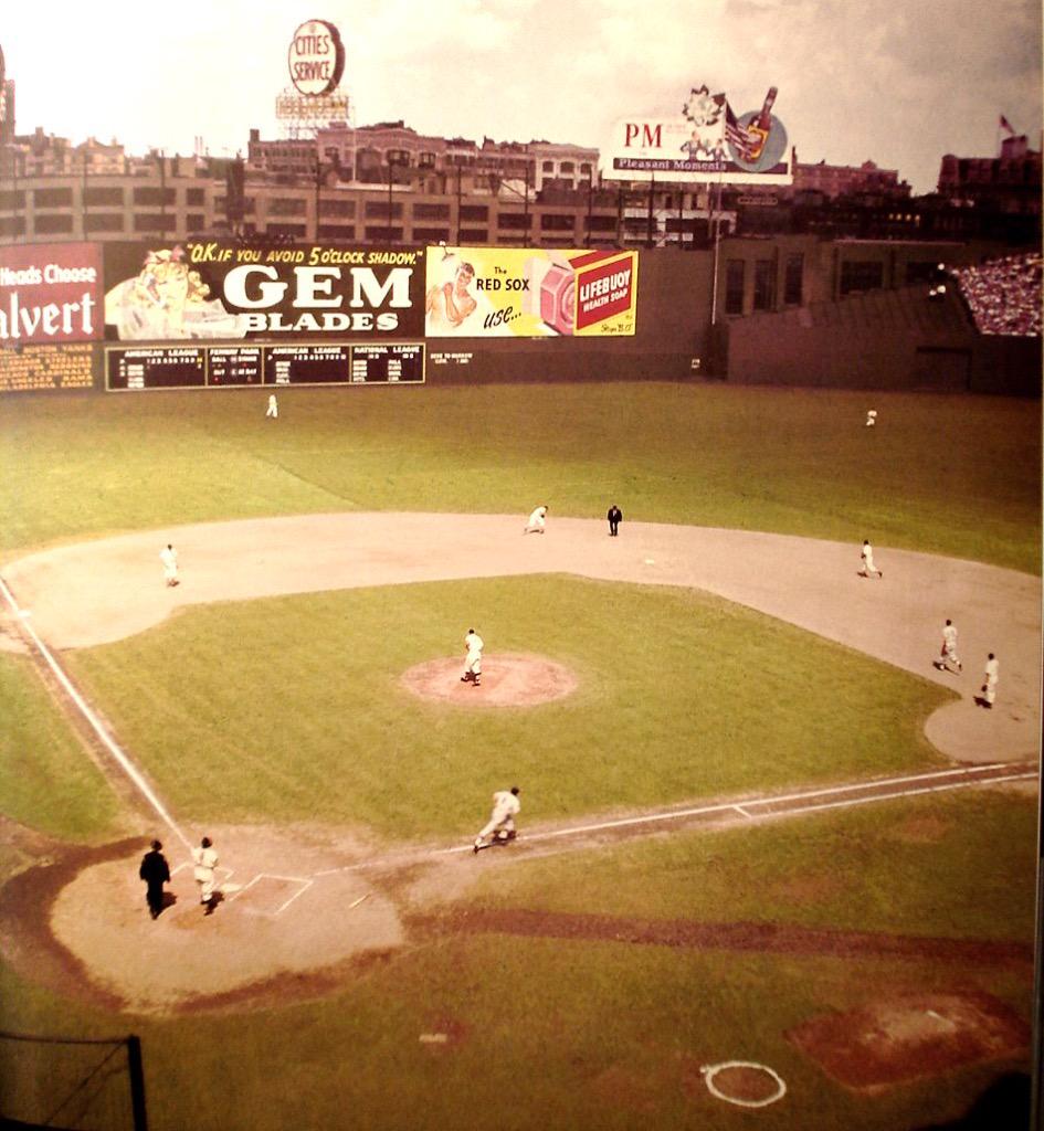 MLB Cathedrals on X: Prior to 1947 Fenway Park's Monster was not known as  the Green Monster. It was full of ads. #RedSox  / X