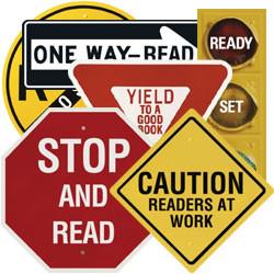 Learn how to use street signs to help kids read better this summer. barbershopbooks.org/signage/ #readearlyandoften