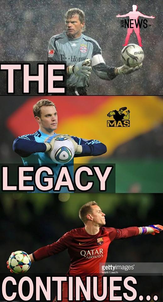 FootballFunnys's tweet photo. Germany and Great goalkeepers... http://t.co/tqu51CZp3W