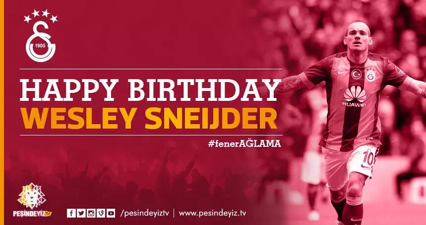 Happy Birthday Wesley Sneijder yi ki Do dun Wesley Sneijder  