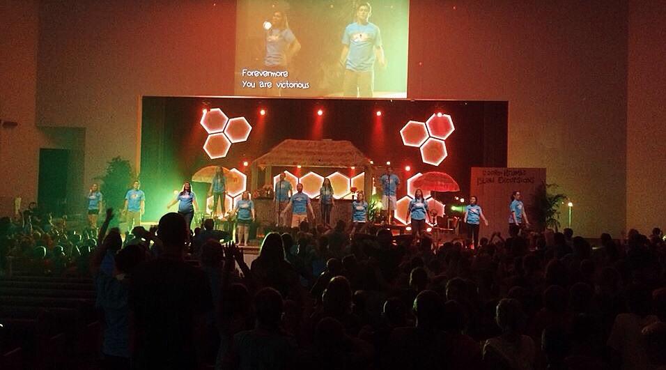 I love getting to be a part of this. Such a privilege. | #VBX15 #kidmin #churchstagedesign @sherwood_kids