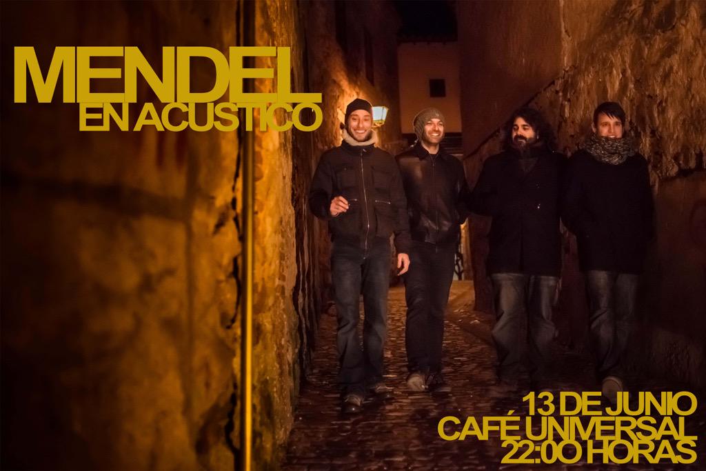 Mendelmusica's tweet image. Este sábado en #acústico en #cafeuniversal #zamora #indierock #indiepop #rock #pop
