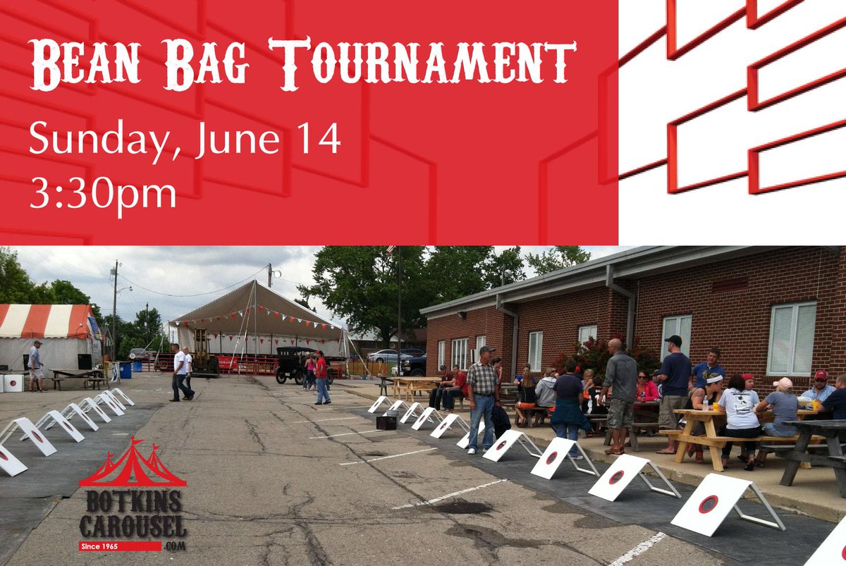 BotkinsCarousel's tweet image. Who's up for a game of Bean Bags? Sunday @ 3:30! #Carousel2015