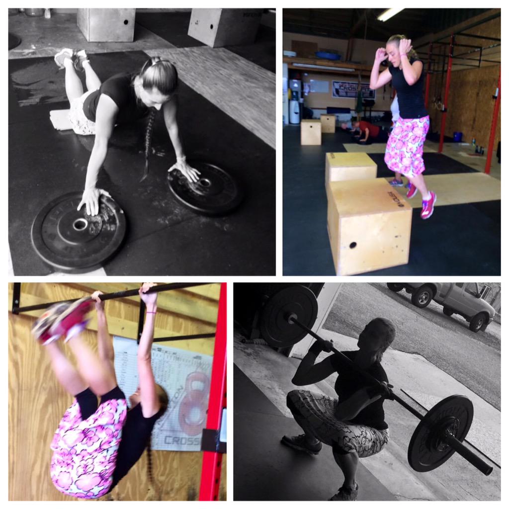 Jo1979Y's tweet photo. Crossfit workout today. Love the fit life. Still a ways to go on my upper body strength. #betterthanyesterday http://t.co/n3QOH19Ft8