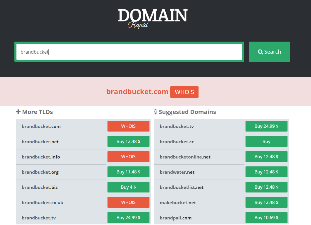 Domainrapid's tweet image. Domain of the day: BrandBucket @brandbucket #domain #domainer #domaining #domainname domanrapid.com
