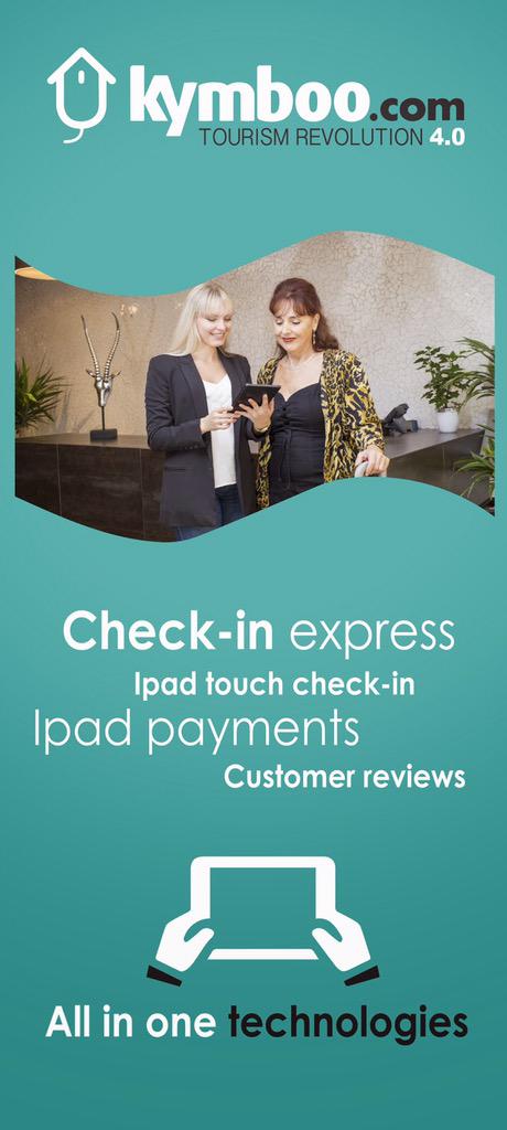 4 star hotel Check in With Tablet , With Kymboo yes !