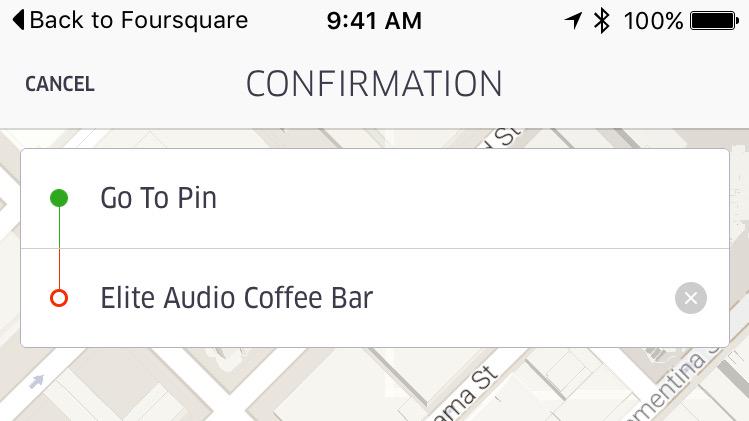 chrismaddern's tweet photo. Apple quietly added a deep link 'back button' in iOS 9. This is incredible! #ButtonsEverywhere http://t.co/Z9KAreT2ic
