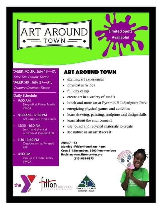 GMVYMCA's tweet image. Check out new day camp "Art Around Town" a partnership w/@Fitton_Center &amp;amp; @PyramidHill! #YMCA #ArtAroundTown