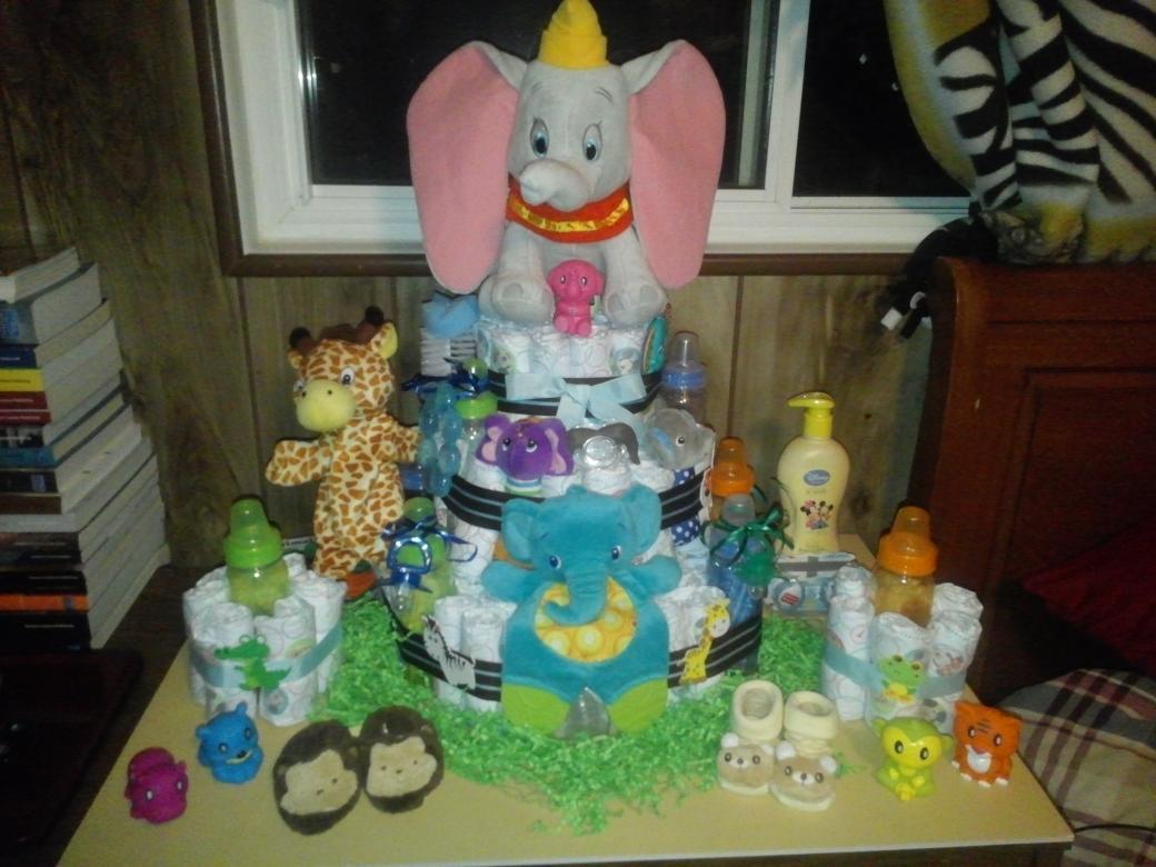 dumbo diaper cake