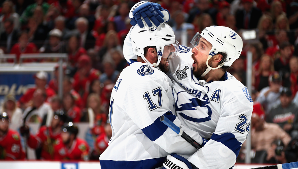 TBLightning's tweet photo. BOLTS WIN, 3-2! ⚡️

Tampa Bay takes #StanleyCup Final series lead, 2-1. http://t.co/fHJJOHBtqS