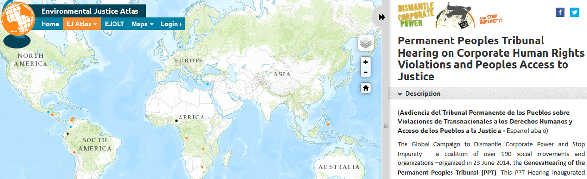 EnvJustice's tweet photo. Today we launch a Map of 13 cases of human rights violations by corporations http://t.co/tr2umgF5eS … #EUCELAC #EJOLT http://t.co/NNegXNGyBm