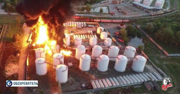 Ukraine : "gigantesque" incendie d'un dépôt de pétrole CHC2KwhWoAAkTsK