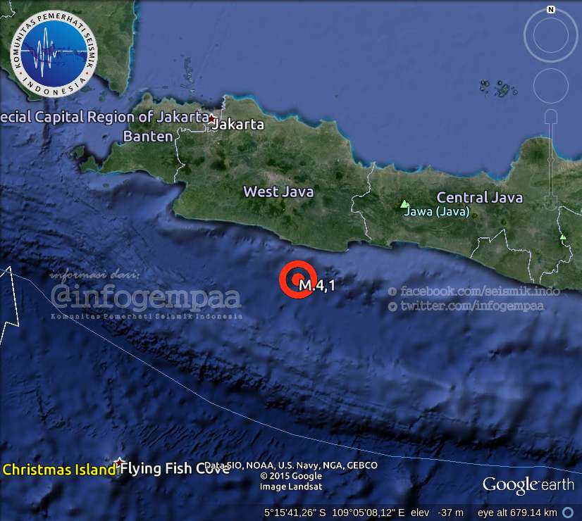 RT <a href="/JogjaMedia/">Jogja Media</a>: 10.49 |  9-Jun-2015 #Gempa Mag:4,1 SR Jawa Barat 98km baratdaya Tasikmalaya kedalaman 14km  via InfoGe