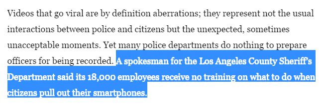 levie's tweet photo. Wrong. The training that's needed isn't about what to do when you're being recorded, but how to be a cop. http://t.co/ZXO0wYks7b