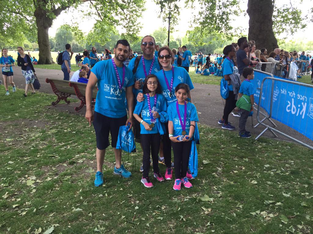 SDerodra's tweet photo. @SDerodra @bbcasiannetwork #tweettueaday husband, brother bhabi and nieces completing the great ormands street 5k run http://t.co/igP7lX2sJU