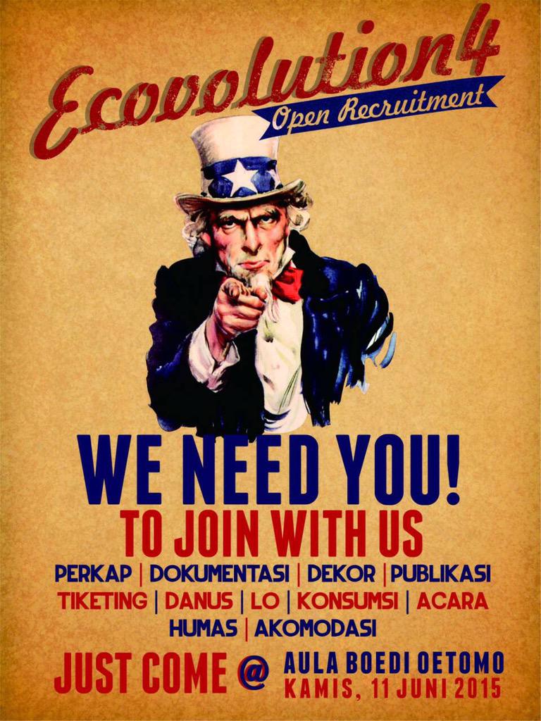 Open Recruitment Ecovolution4 ❤️❤️❤️