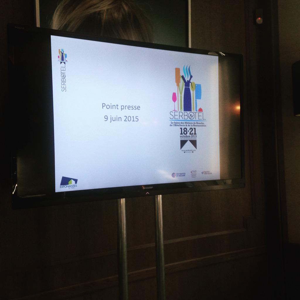Serbotel's tweet photo. Aujourd'hui a lieu la présentation à la presse de l édition 2015 de #Serbotel  au #Victoria1836 #salon #Nantes http://t.co/Cfi3NERTQe