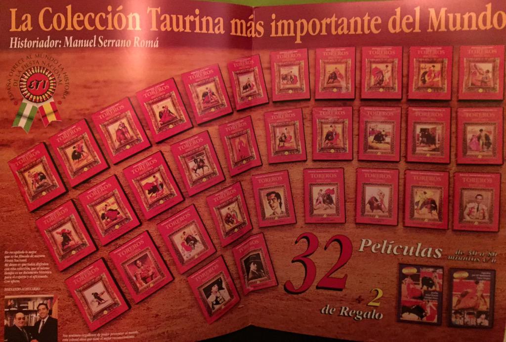La colección mas importante del mundo en #DVD sobre todos los #toreros de la historia en 32 películas.En el 677385740