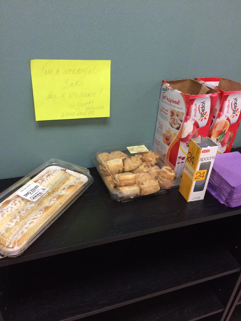 nodooley's tweet image. Thank you for providing breakfast @MrsBholaMedlow and @BelyndaBillings! #cafelc #INTERACT2015
