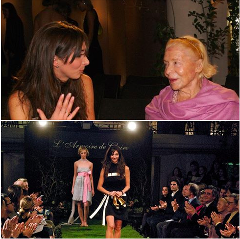 Une Grande Dame de la Couture disparue hier, Madame CARVEN, marraine de mon 1er défilé en novembre 2006