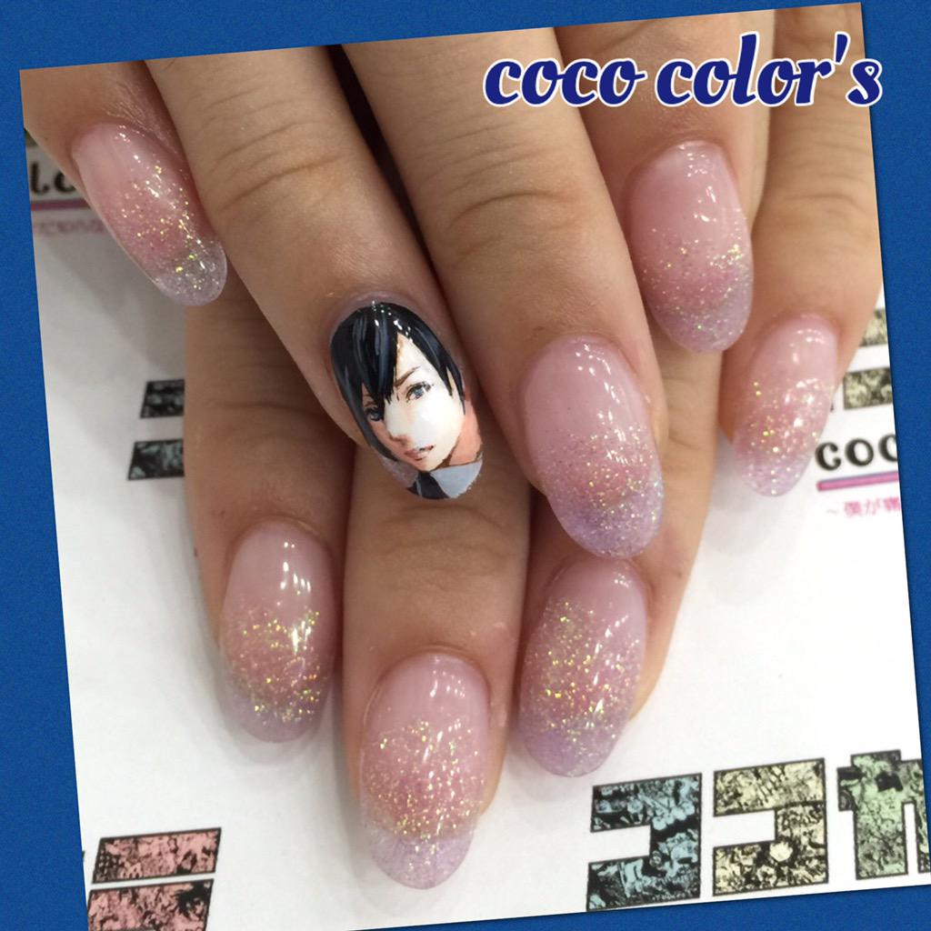 Color Sすずきあい お客様オーダー 舞台ペルソナ3蒼井翔太さん似顔絵ネイル 1本でも存在感 観劇楽しんでくださいね 痛ネイル Http T Co 1bcupuvaaw