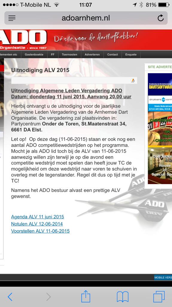 ADOArnhem's tweet photo. Donderdag 20:00 uur ALV ADO! Locatie: Onder de Toren in Elst. #adoarnhem 

Ben jij er bij? http://t.co/qjsWwMQZz0
