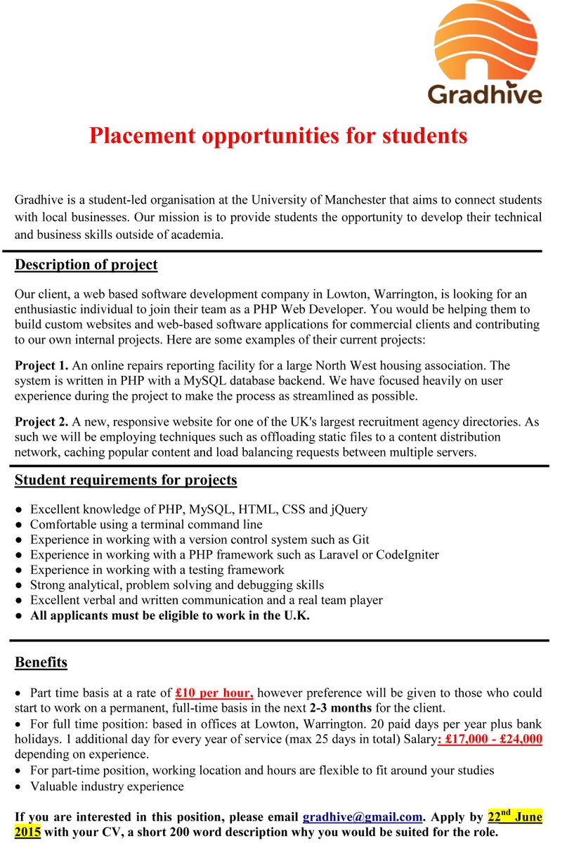 Gradhive's tweet image. New placement alert!