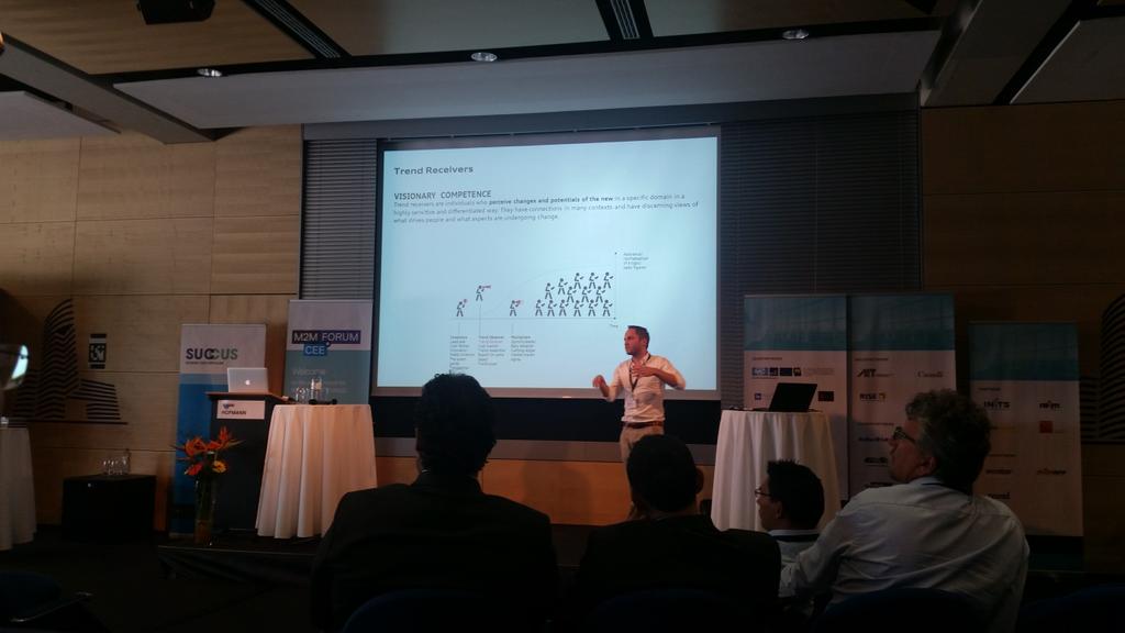 #M2MCEE Dr. Rupert Hofmann from Audi speaking about their Trend Receiver approach.