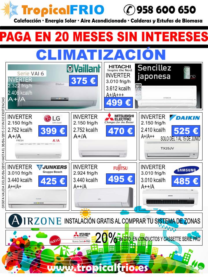 TropicalFRIO's tweet photo. Oferta climatización Junio 2015 http://t.co/QNWsC5PJf4