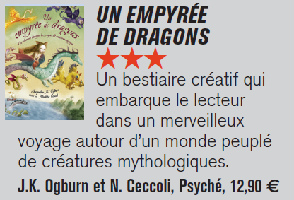 PsycheEditions's tweet image. La presse en parle! Un empyrée de dragons était dans Télé magazine.
#livres #enfants # dessin animé # télé #ceccoli