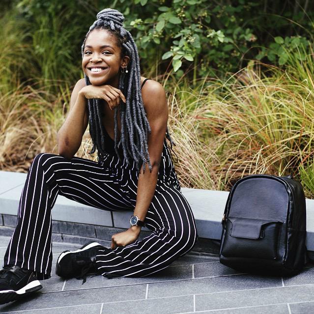 #Regram the gorge <a href="/shopedelano/">Shopé</a> keeping it sassy black with our #fauxleather #backpack 👌 #accessories #fblogger